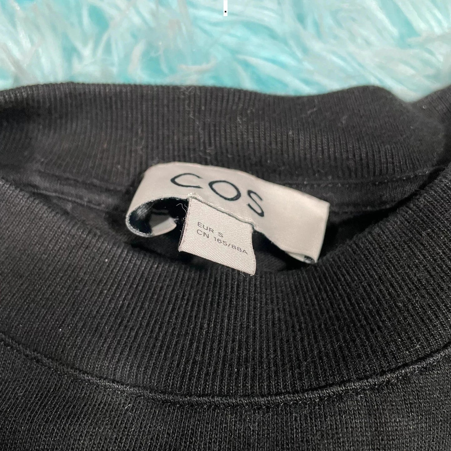 Black Cos Heavyweight Plain T Shirt - Small