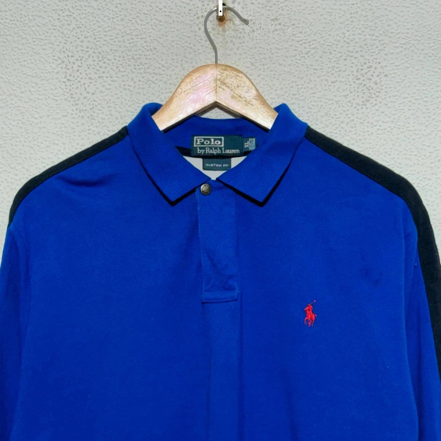 Vintage 90s Blue Polo Ralph Lauren Polo Shirt - XL