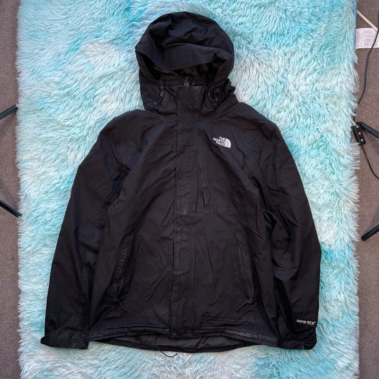 Black The North Face Gore-tex Windbreaker Jacket - Large