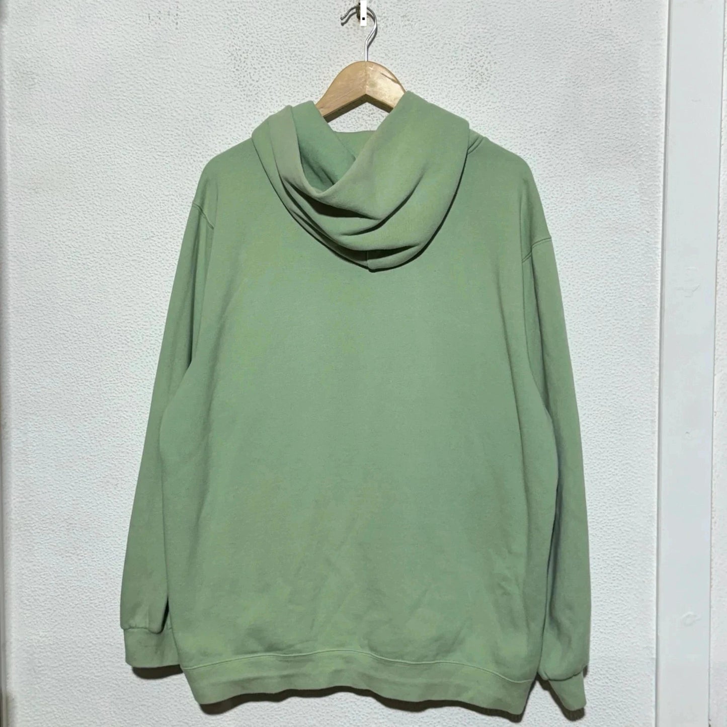 Vintage 90s Mint Green Nike Centre Swoosh Hoodie - Large