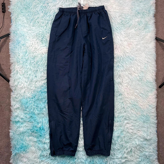 Vintage 00s Navy Nike Tracksuit Bottoms - Medium