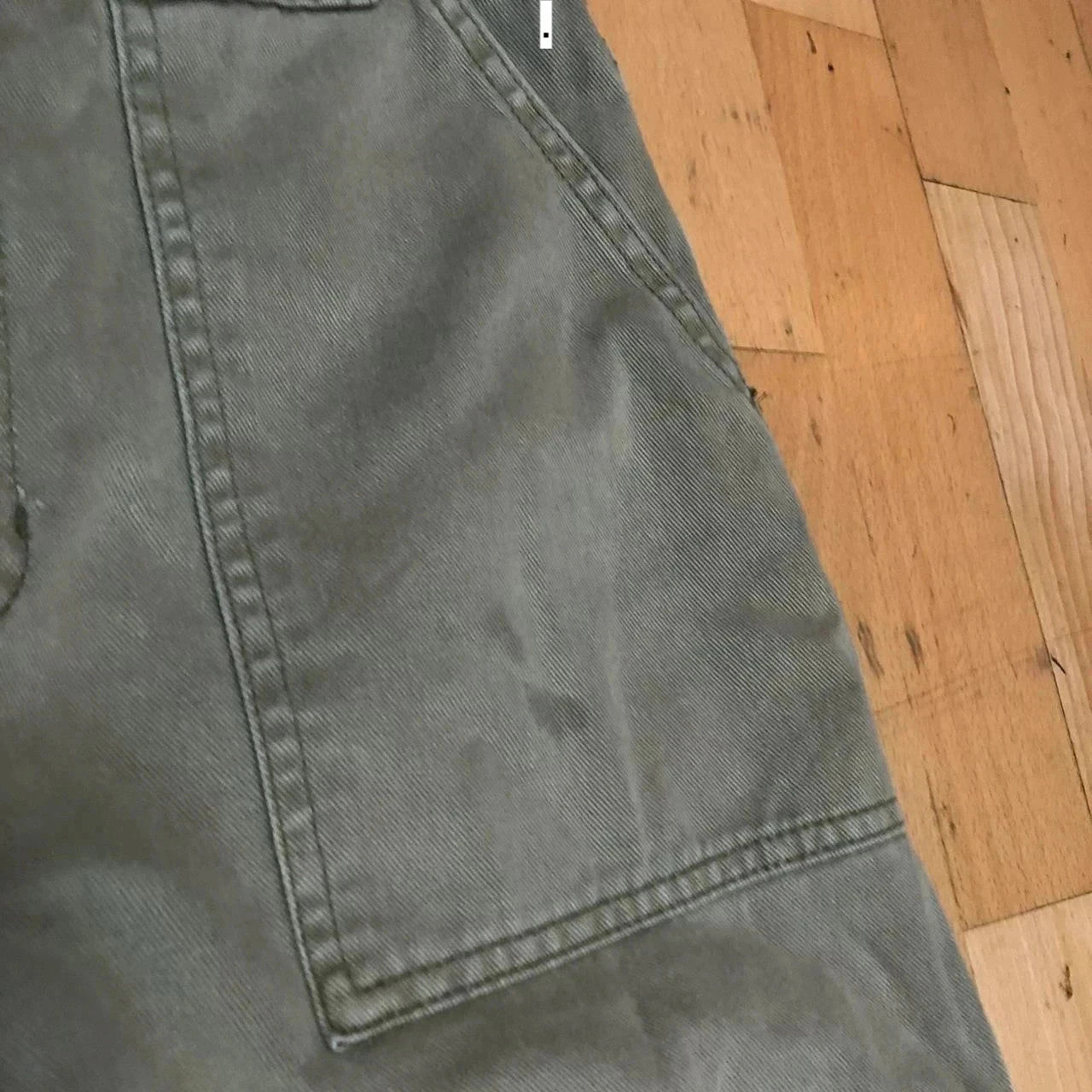 Vintage 00s Beige Flared Skate Cargo Trousers - 28W 30L