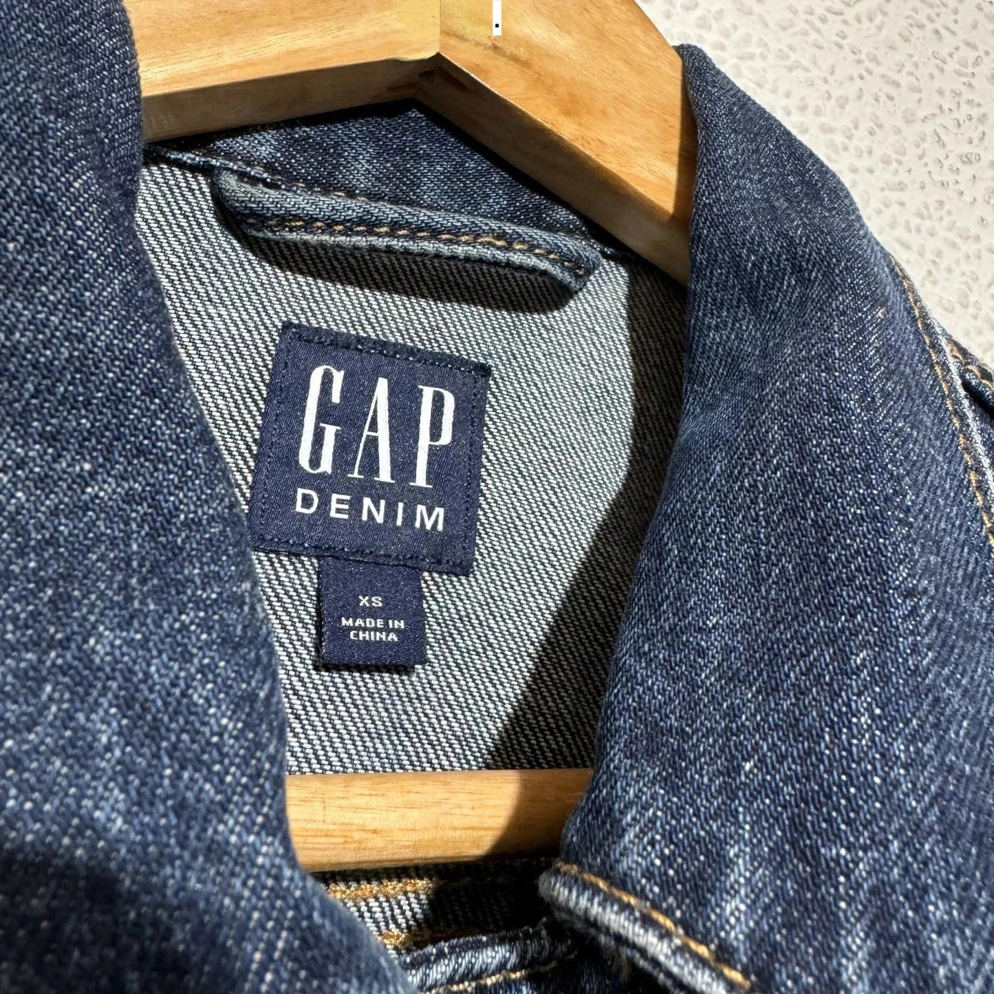 Navy Gap Denim Jacket - XS