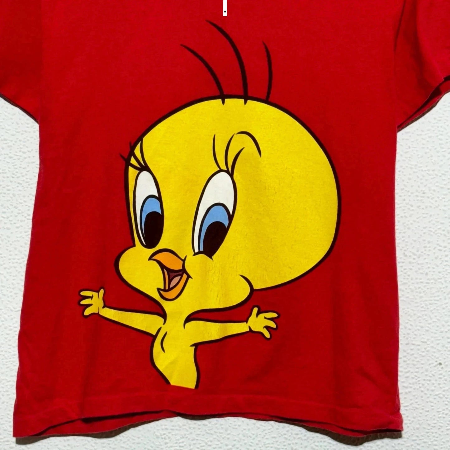 Vintage 90s Red looney Toons Baby Tee T Shirt - Small