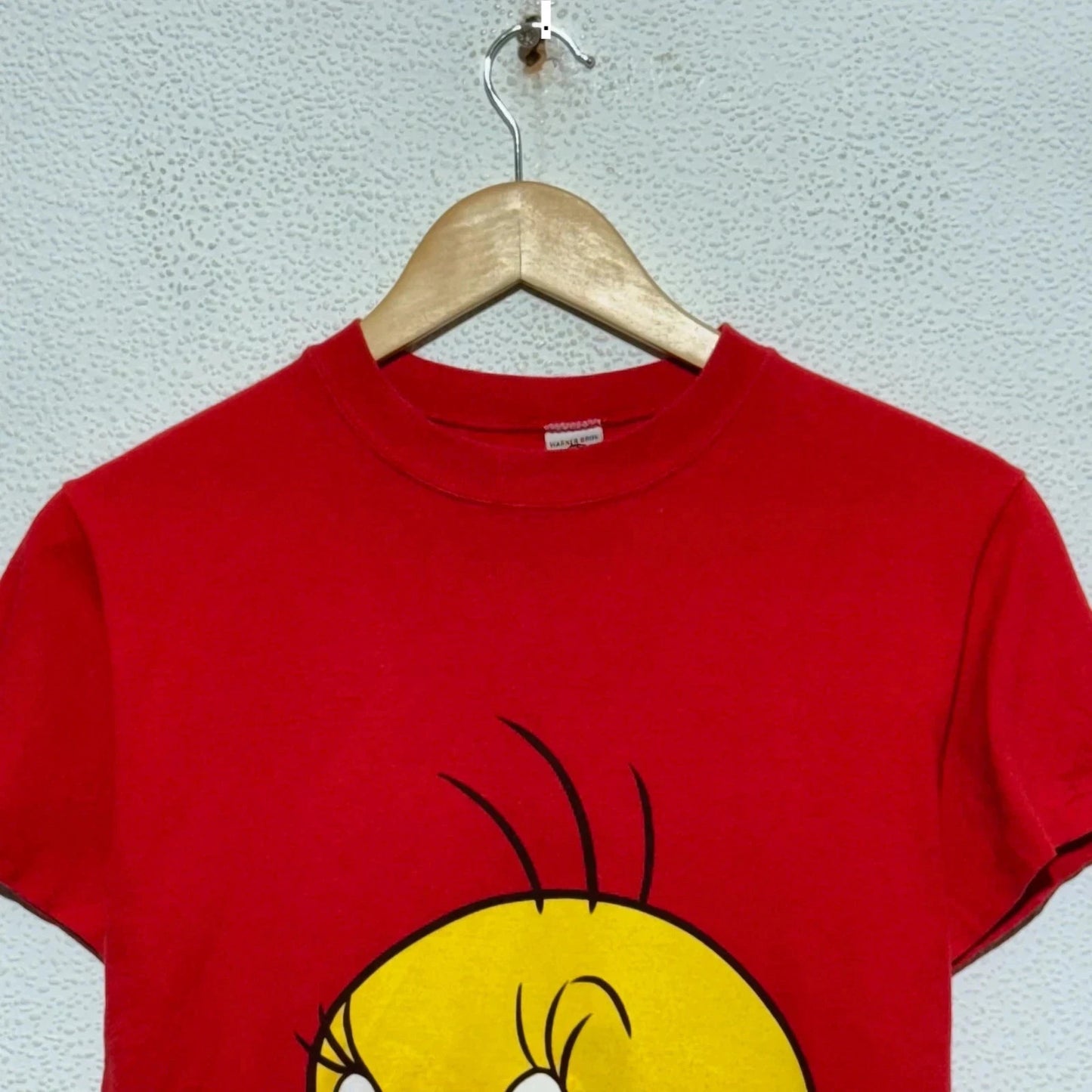 Vintage 90s Red looney Toons Baby Tee T Shirt - Small