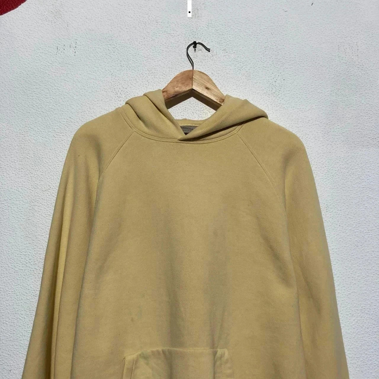 Yellow Essentials Fear of God Blank Hoodie - Large