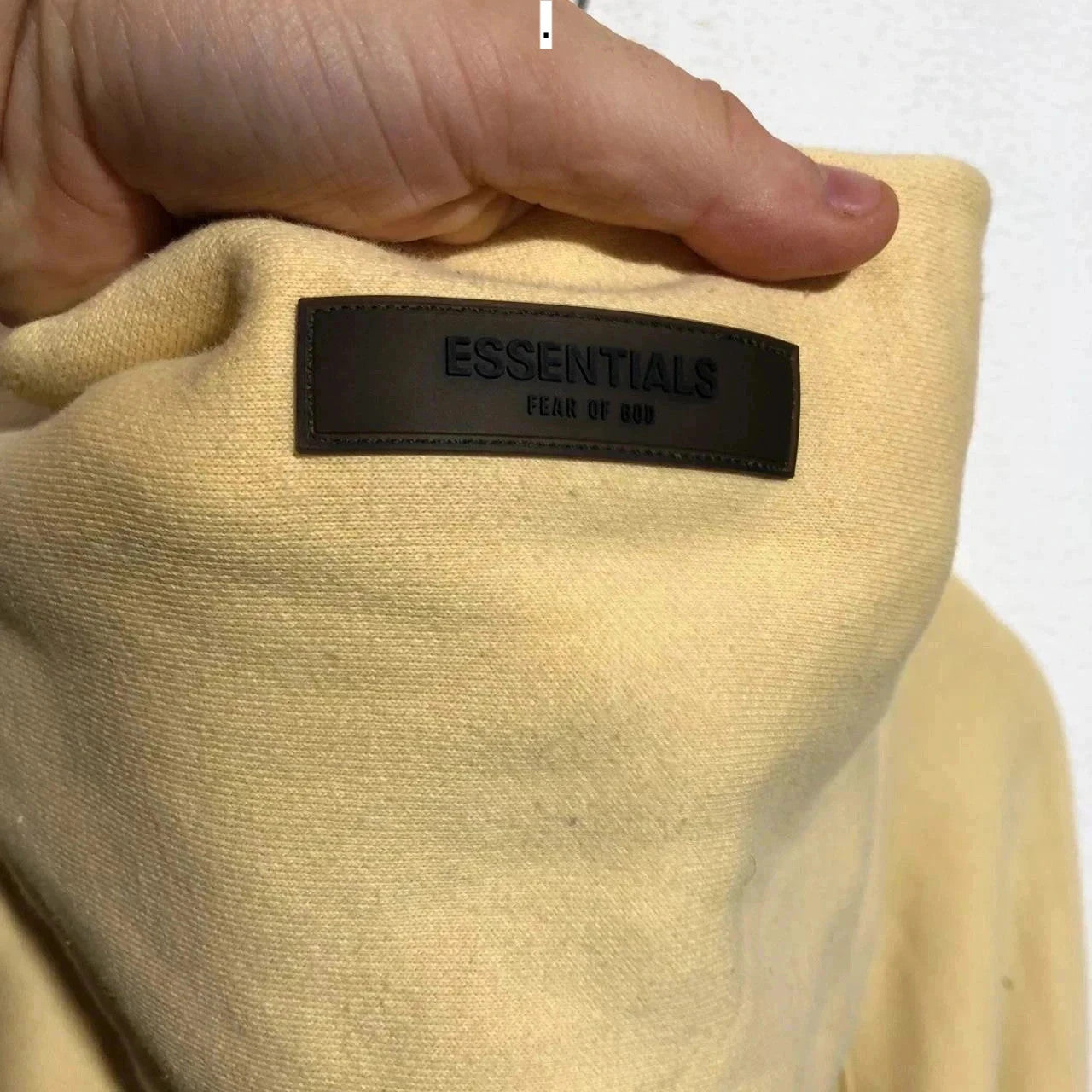 Yellow Essentials Fear of God Blank Hoodie - Large
