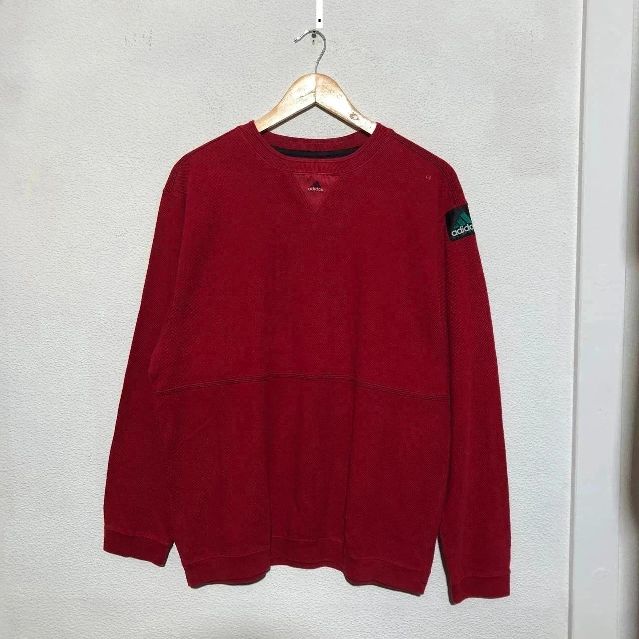 Vintage 90s Red Adidas Equipment Sweatshirt - Small