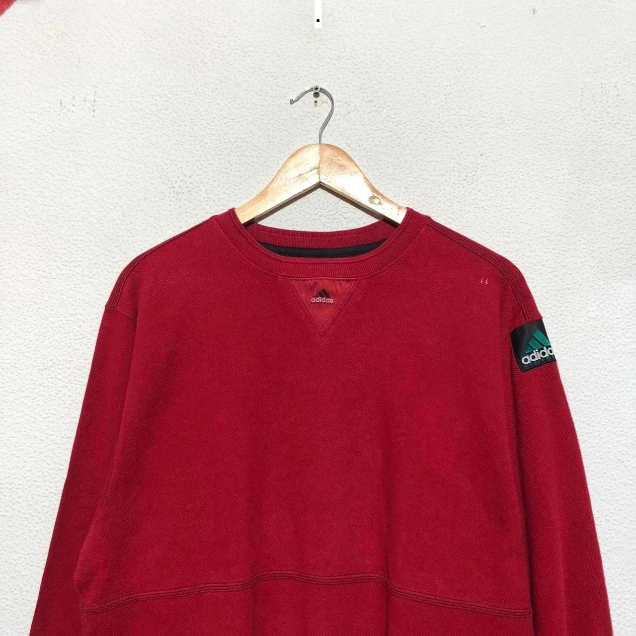 Vintage 90s Red Adidas Equipment Sweatshirt - Small