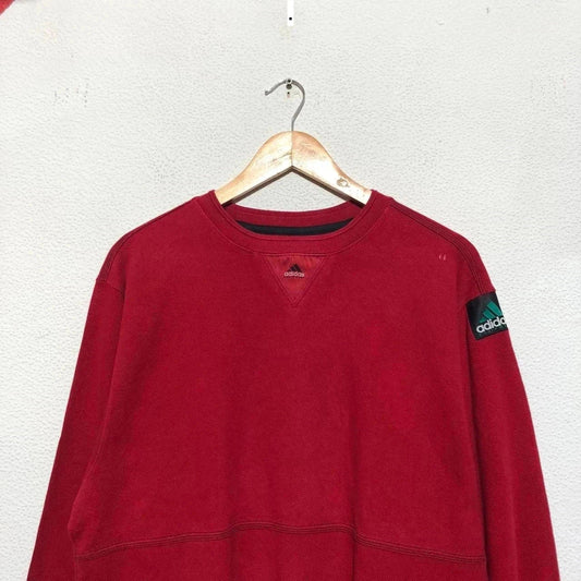 Vintage 90s Red Adidas Equipment Sweatshirt - Small