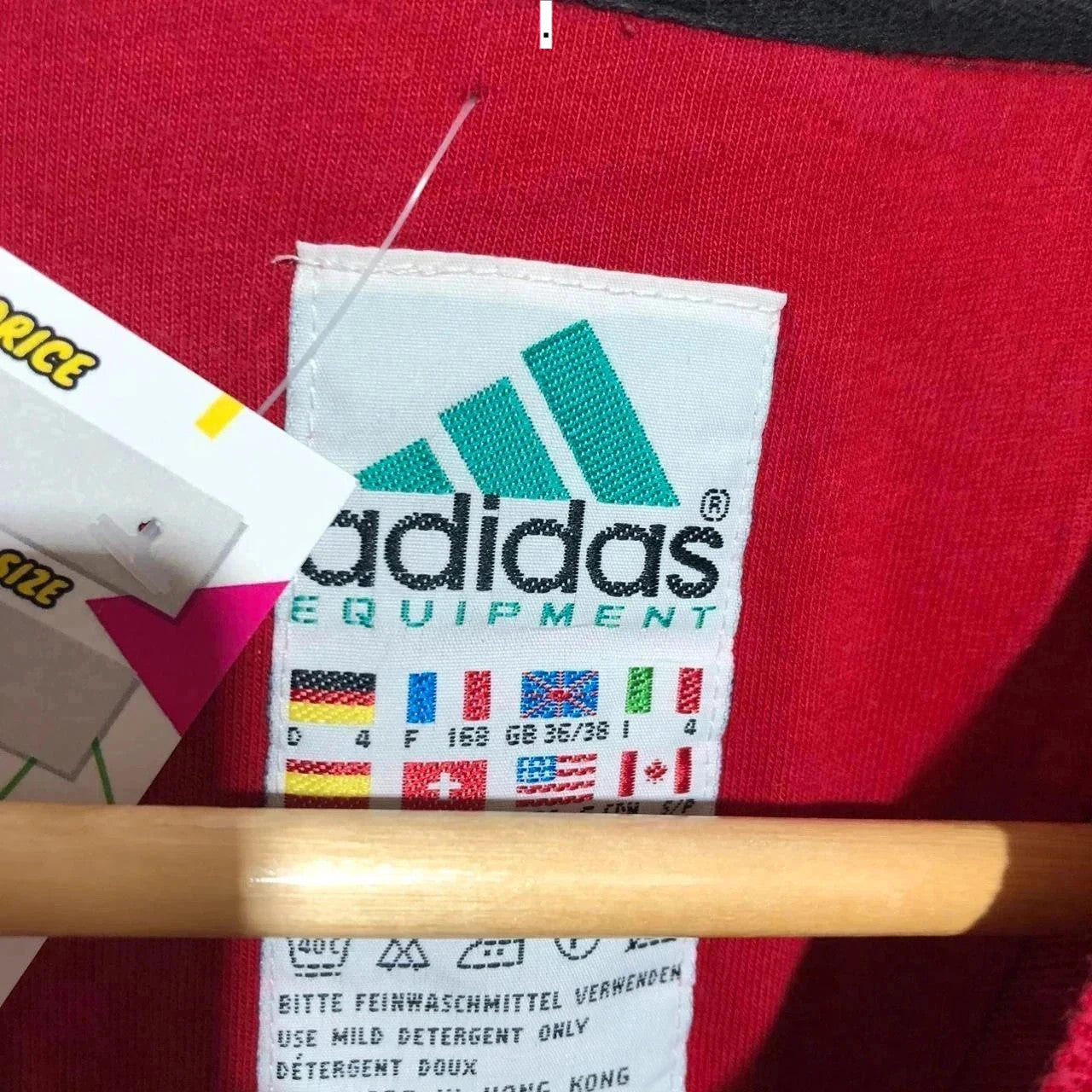 Vintage 90s Red Adidas Equipment Sweatshirt - Small