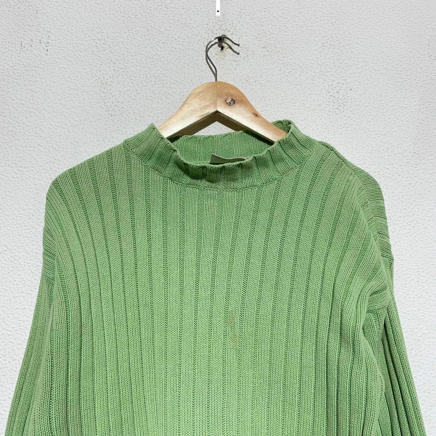 Vintage 00s Green Heavyweight Knitted Jumper BHS - Size 14