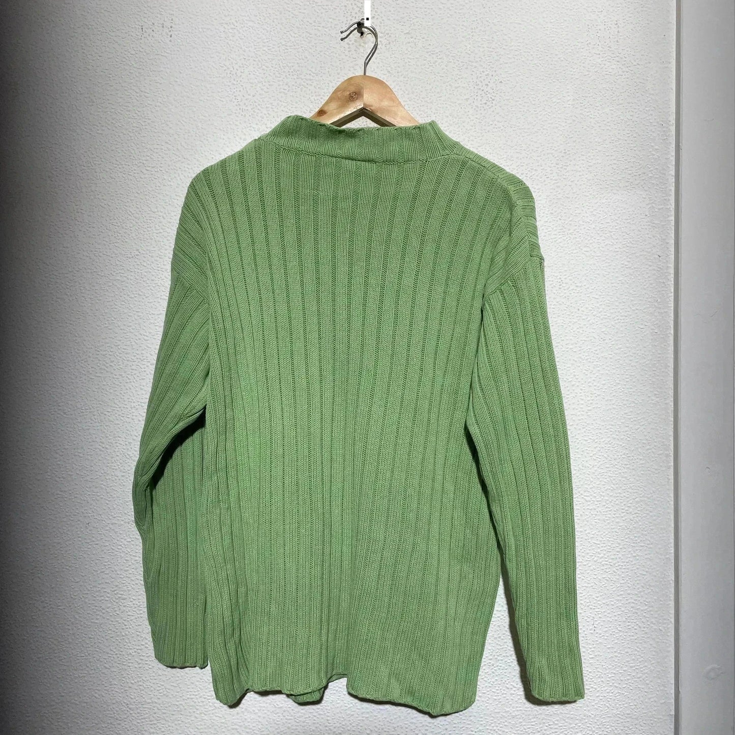 Vintage 00s Green Heavyweight Knitted Jumper BHS - Size 14