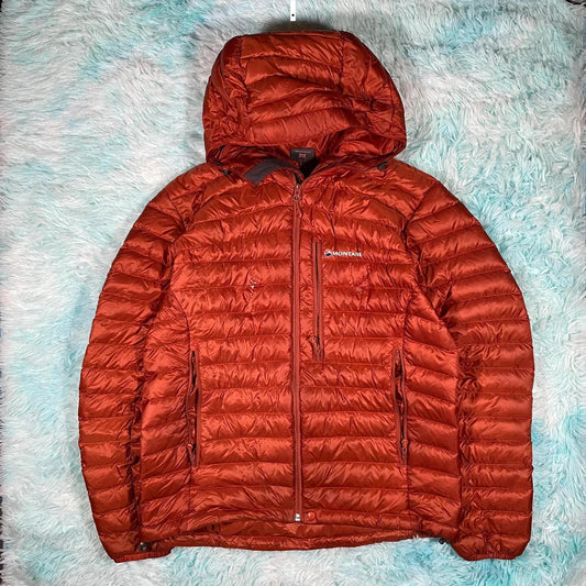 Orange Montane Down Puffer Jacket - Medium