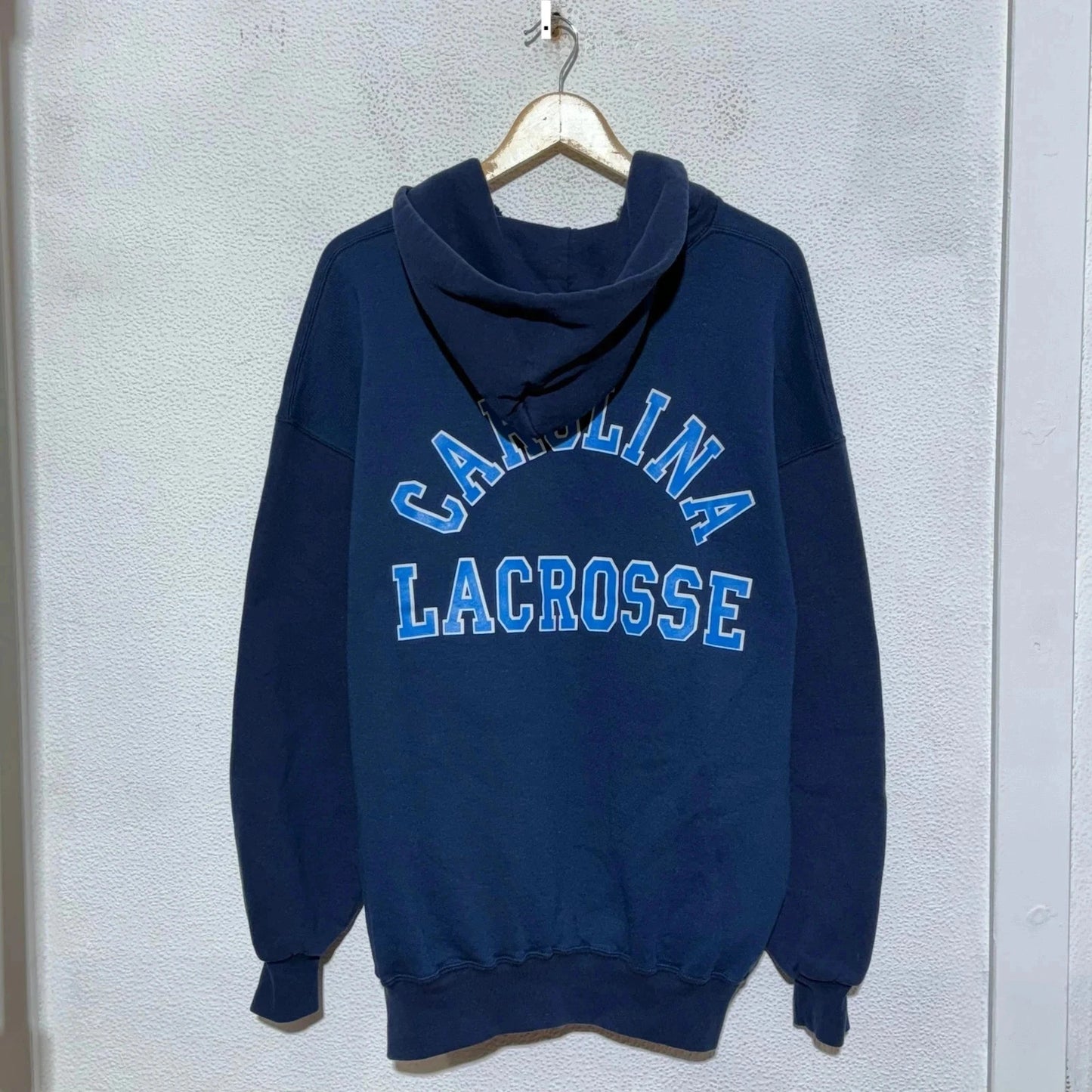 Vintage 00s Navy Carolina Lacrosse Hoodie - XXL
