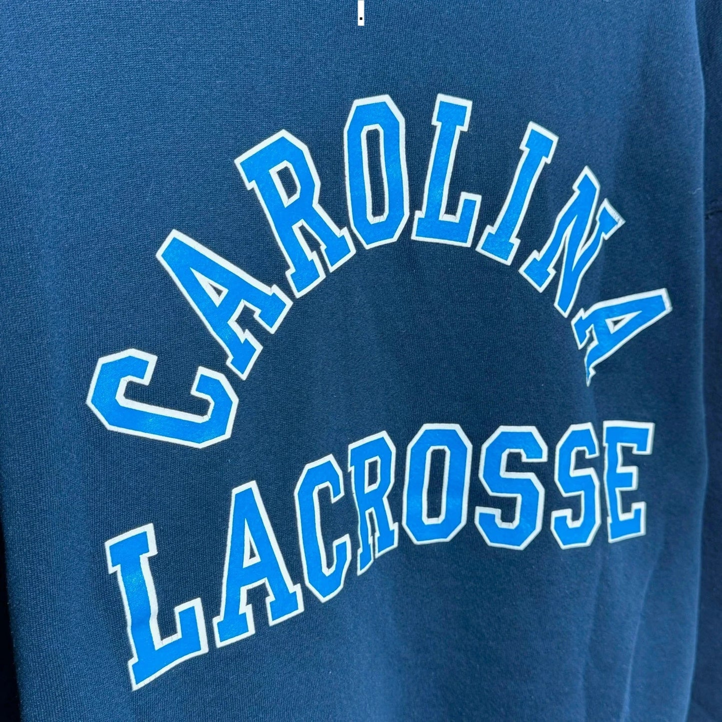 Vintage 00s Navy Carolina Lacrosse Hoodie - XXL