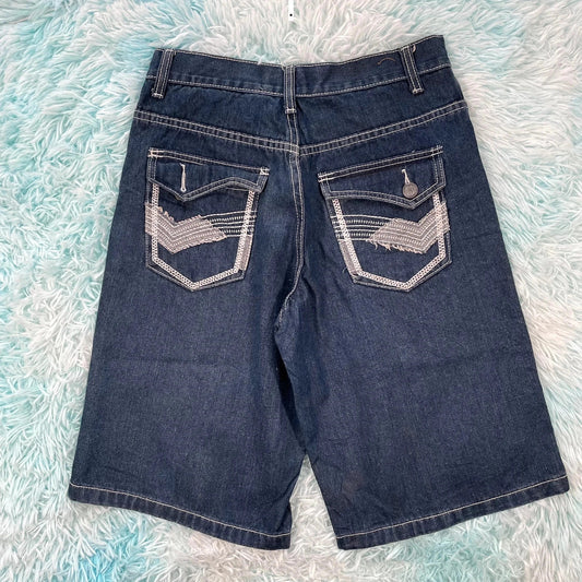 Vintage 90s Blue Jean Shorts Jorts Hova - 32W
