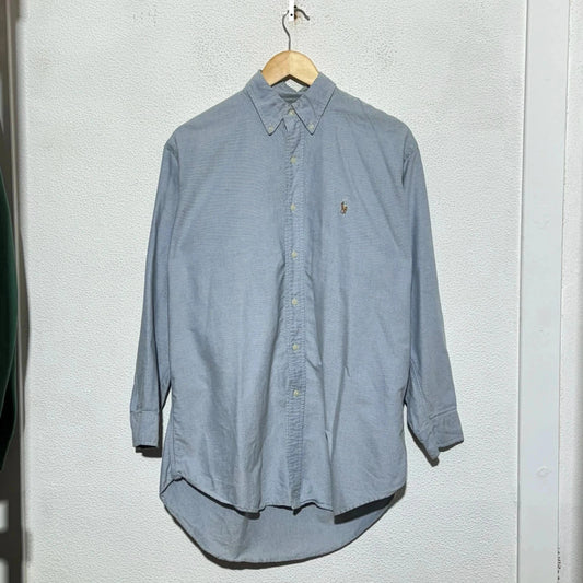 Vintage Blue Ralph Lauren Shirt Yarmouth - Medium 15”