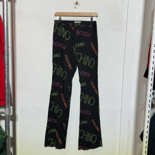 Vintage 00s Black Moschino Trousers - Size 8