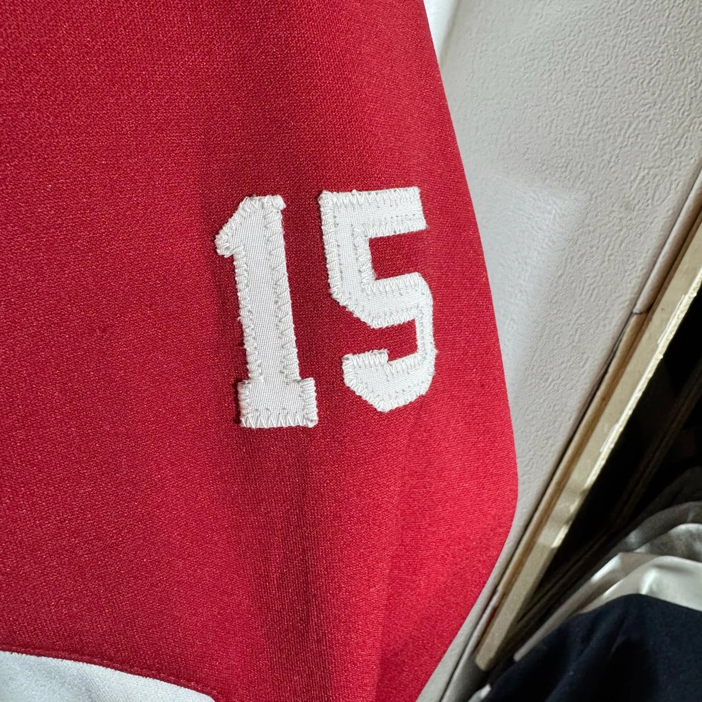 Vintage 90s Red & White Nike Track Jacket - Medium