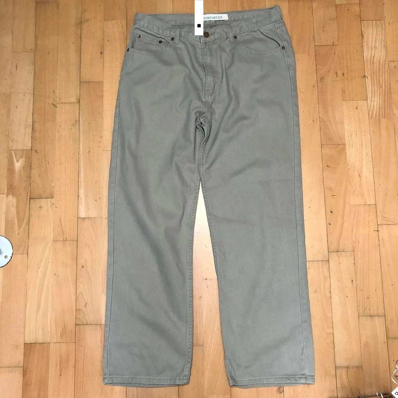 Vintage 00s Grey Baggy Trousers Pants - 36W 31L