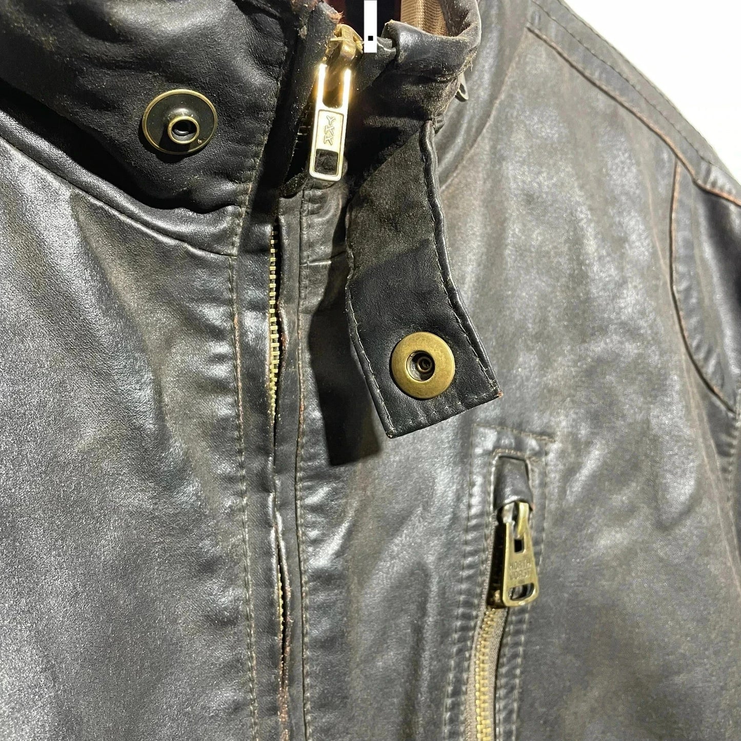 Vintage Brown Leather Jacket North Coast - XL