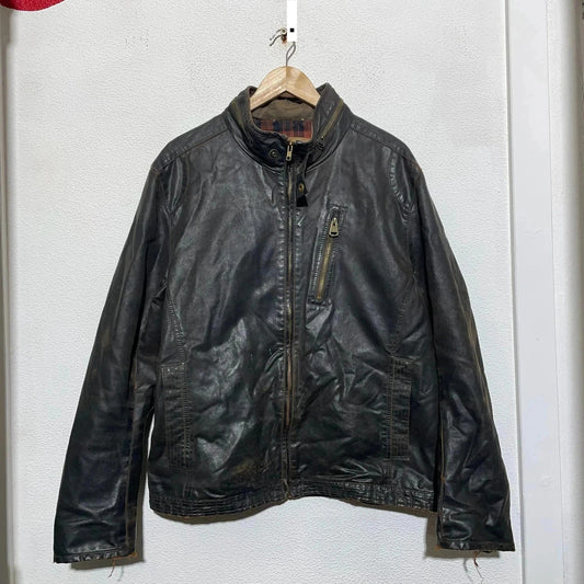 Vintage Brown Leather Jacket North Coast - XL
