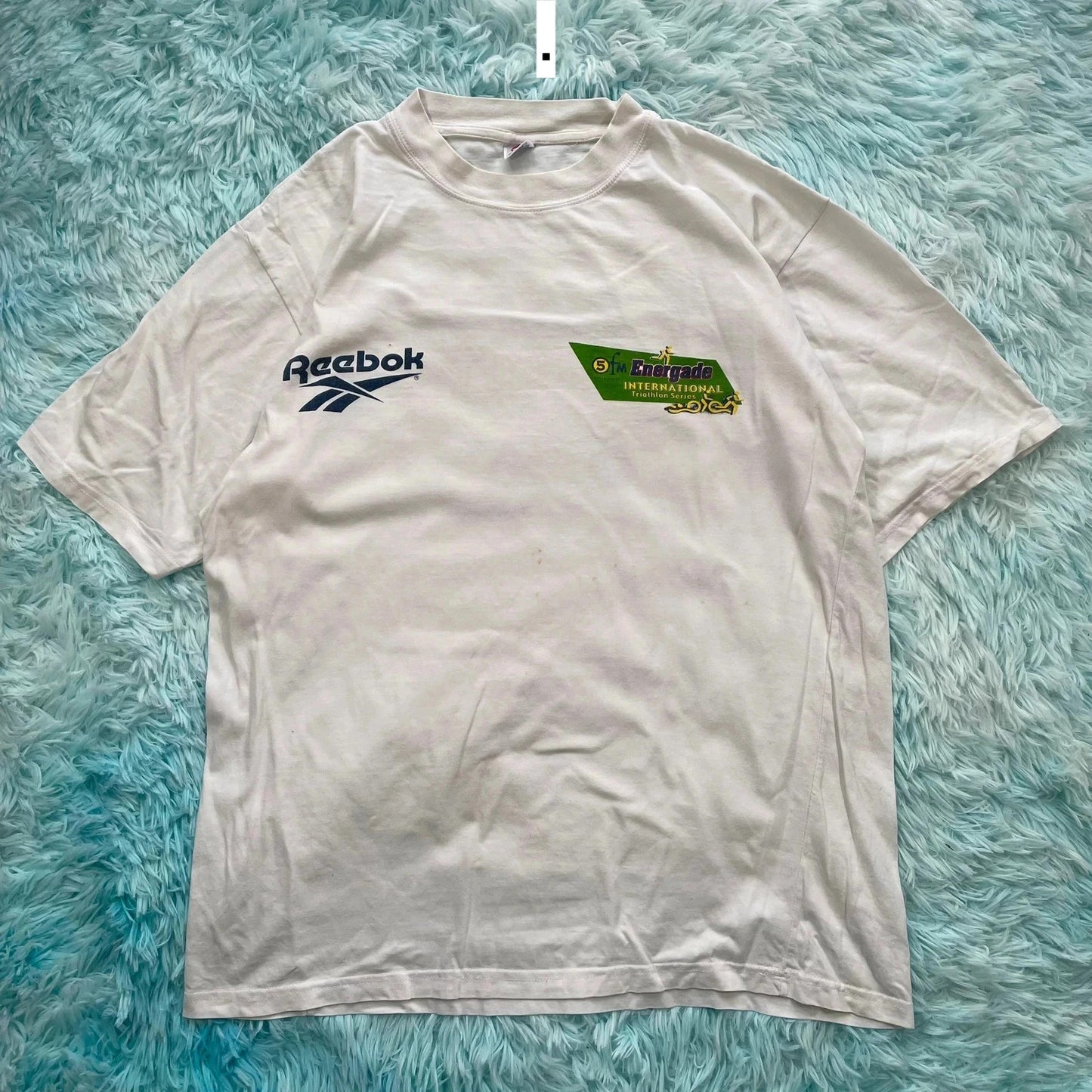 Vintage 1998 White Triathlon Graphic T Shirt - XL