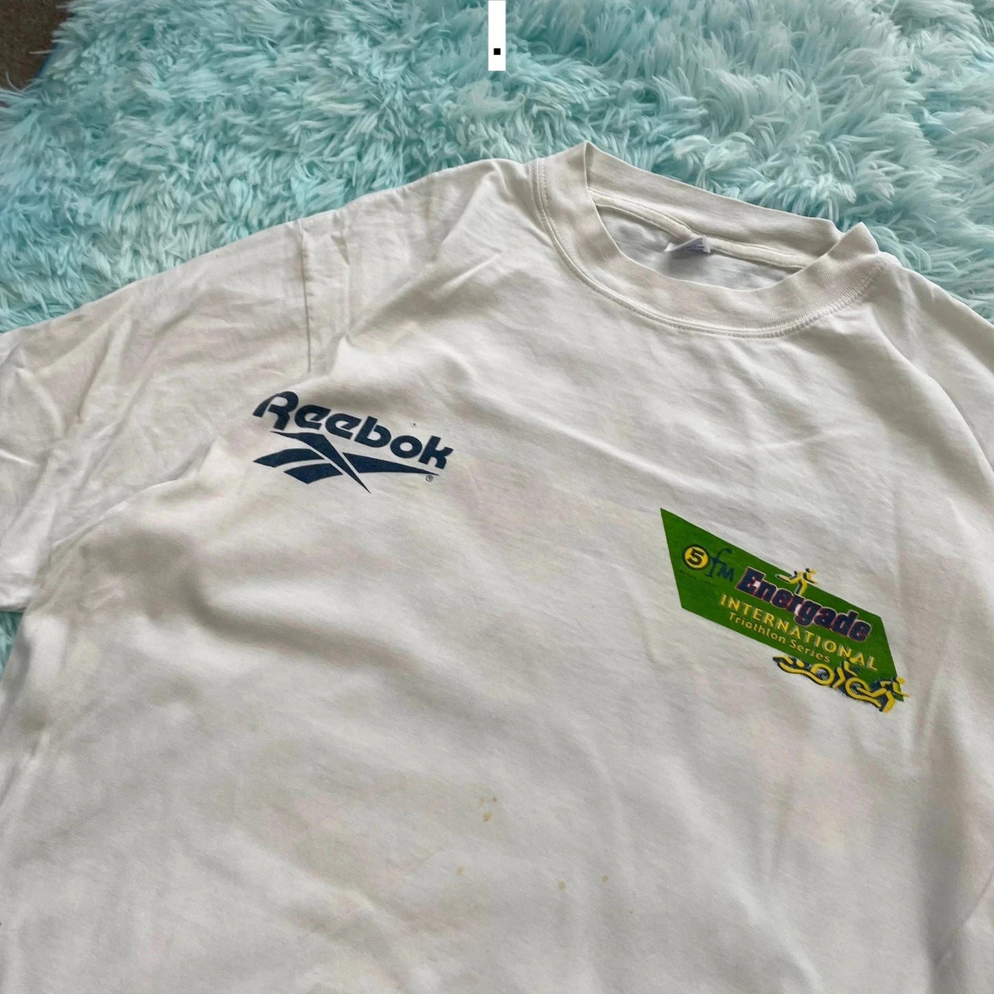 Vintage 1998 White Triathlon Graphic T Shirt - XL