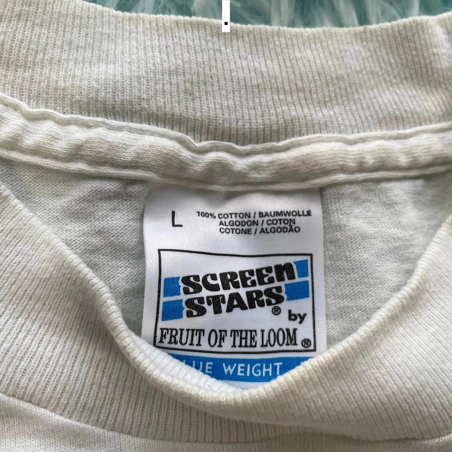 Vintage 90s Marathon Graphic T Shirt Screen Stars - Large