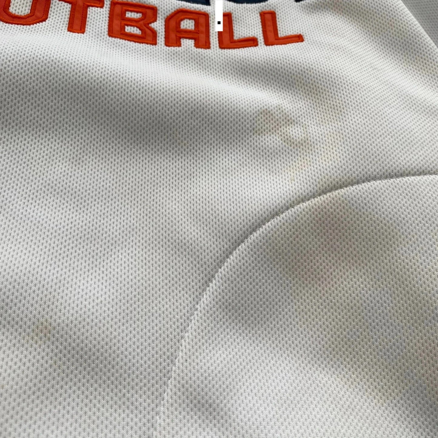 Vintage 00s White Denver Broncos Hoodie Spellout - Medium