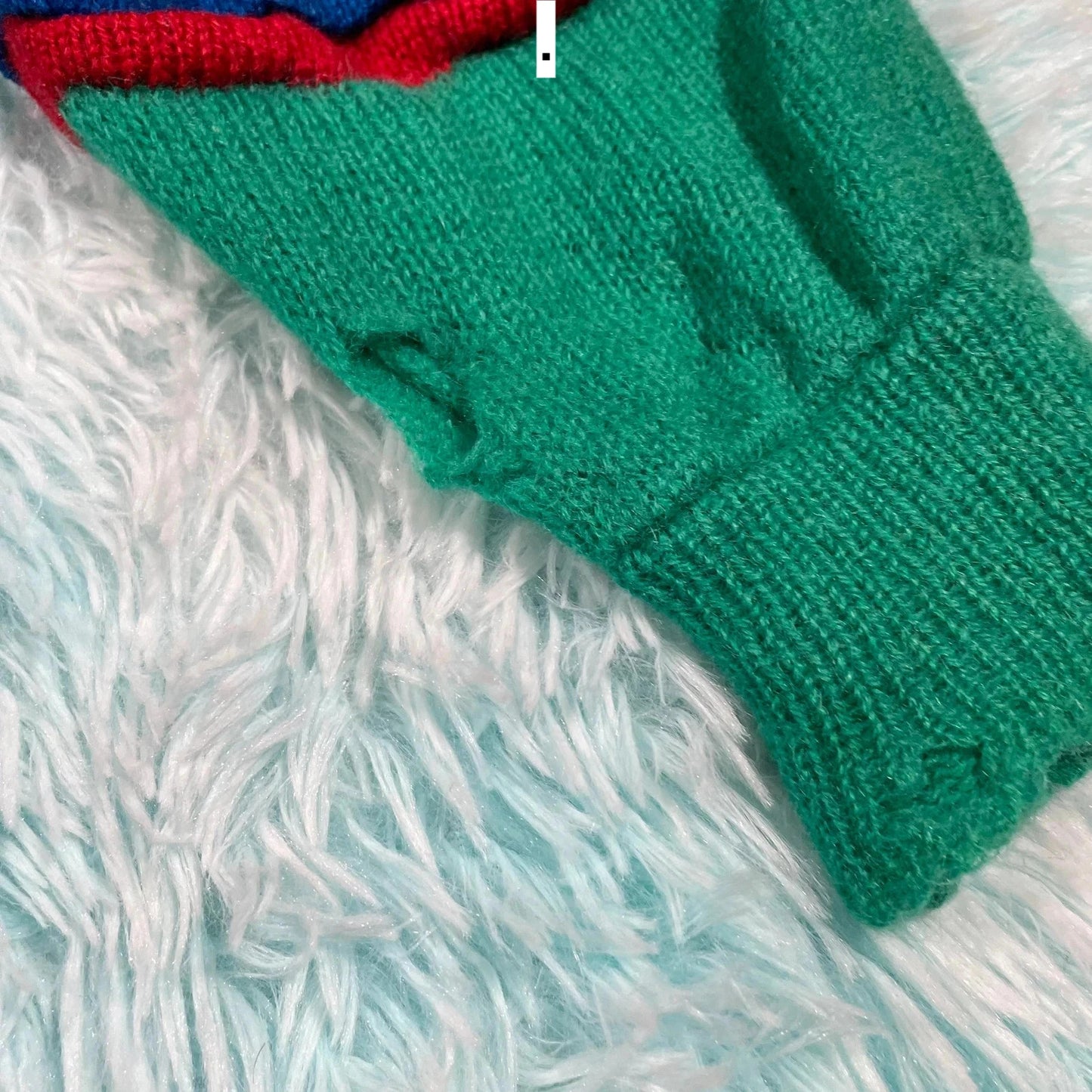 Vintage 90s Green Patterned Tulchan Knitted Jumper - Large