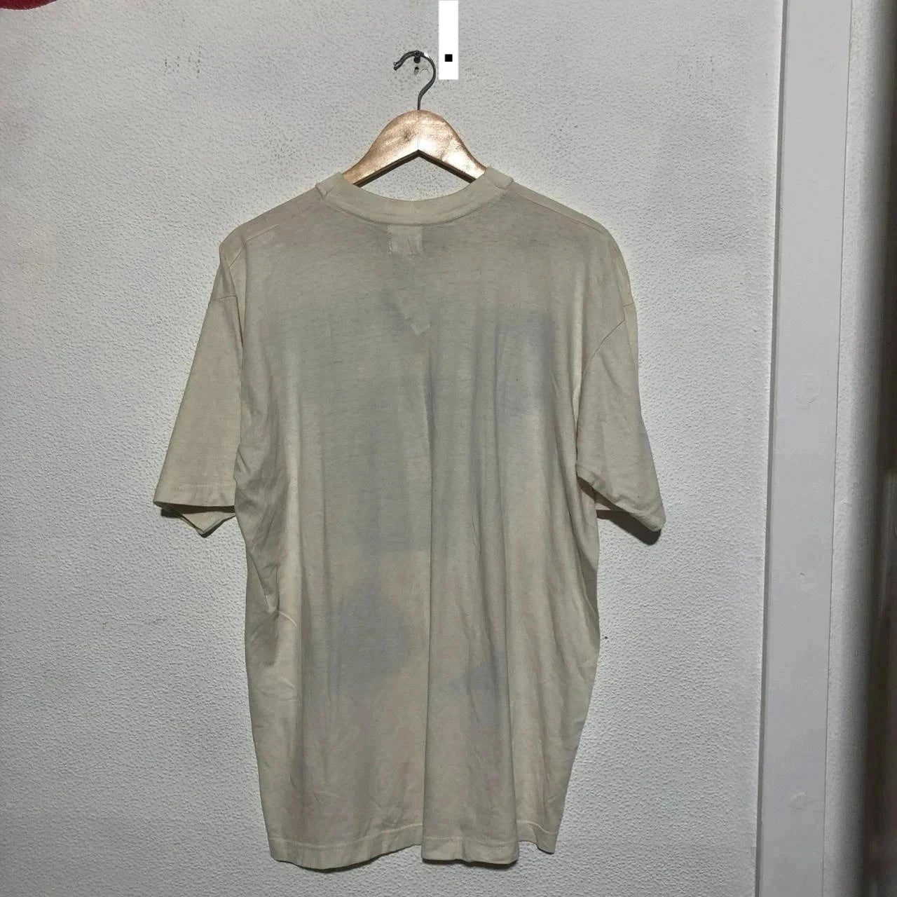Vintage White Autumnal Graphic Print T Shirt - Large