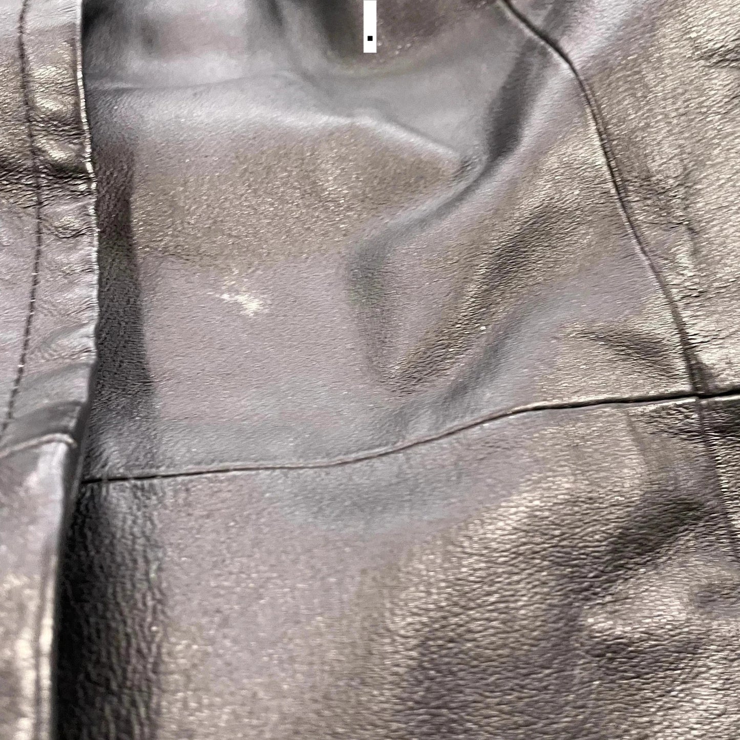 Vintage 90s Black Leather Long Coat Jacket - Women’s XXL