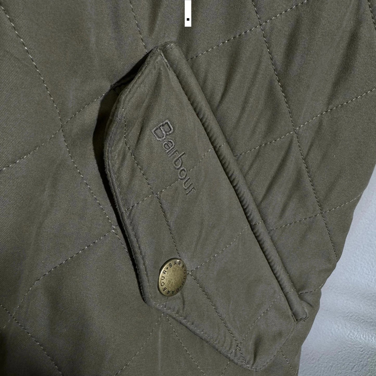 Beige Barbour Quilted Jacket Fleeced - XL