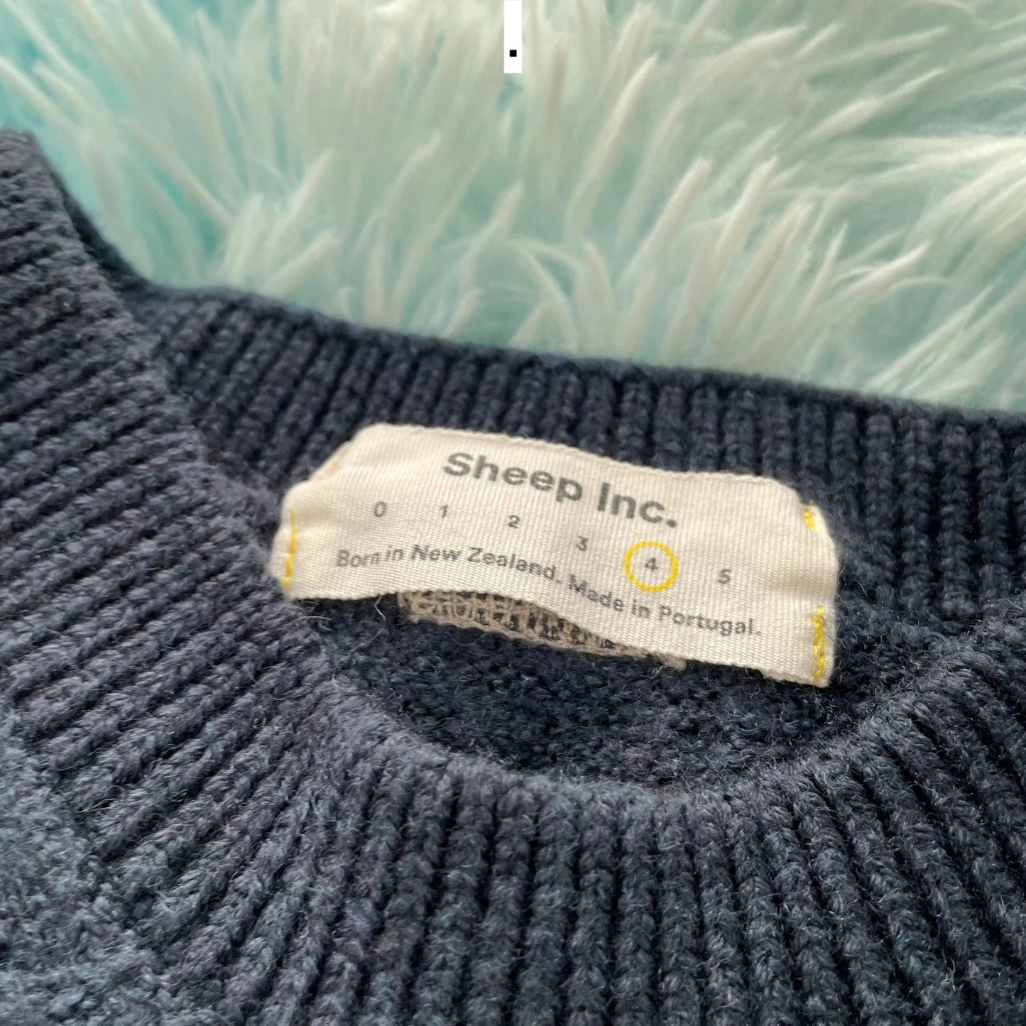 Navy Sheep Inc Knitted Jumper - Large
