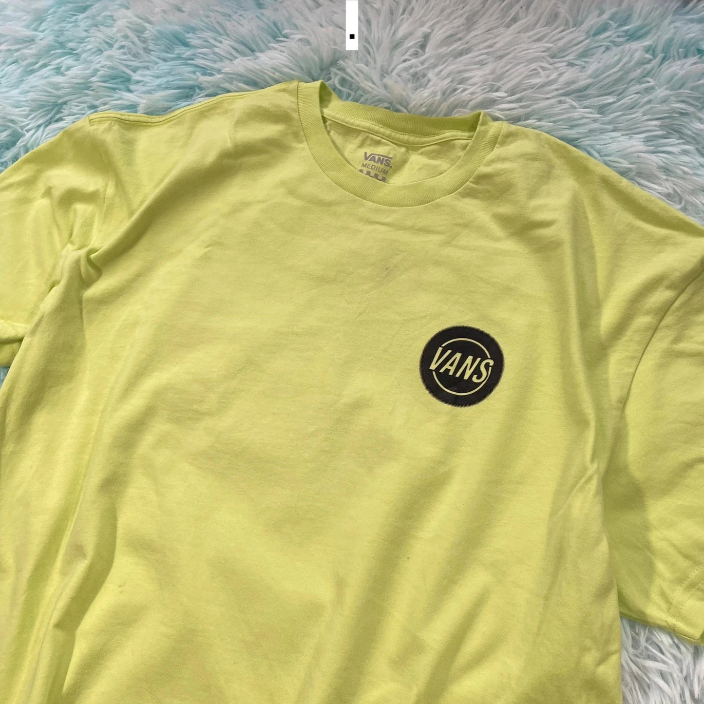 Lime Green Vans Graphic T Shirt - Medium