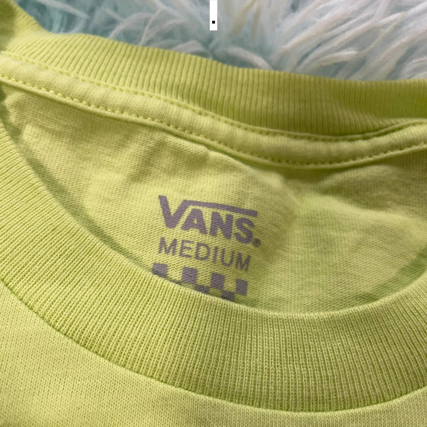 Lime Green Vans Graphic T Shirt - Medium