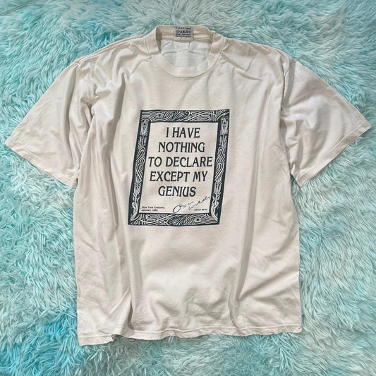 Vintage 90s White Oscar Wilde T Shirt - XL