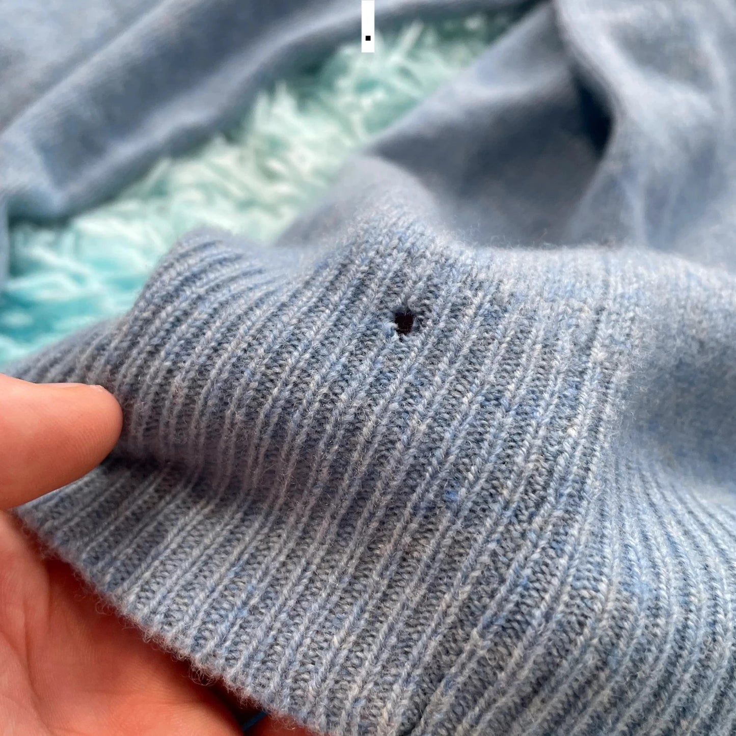 Light Blue Polo Ralph Lauren V Neck Jumper - XXL