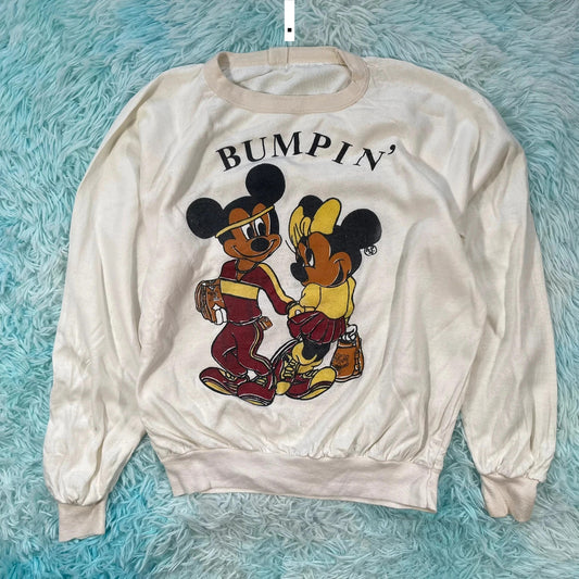 Vintage 80s Mickey Mouse Parody Sweatshirt- Small