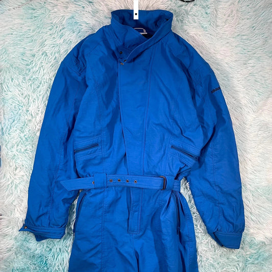Vintage 90s Blue Adidas Full Ski Suit - Medium