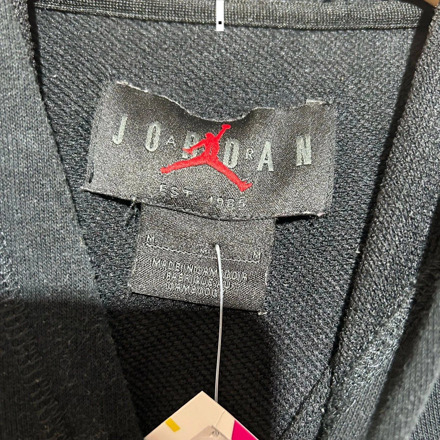 Black Jordan Hoodie Graphic - Medium