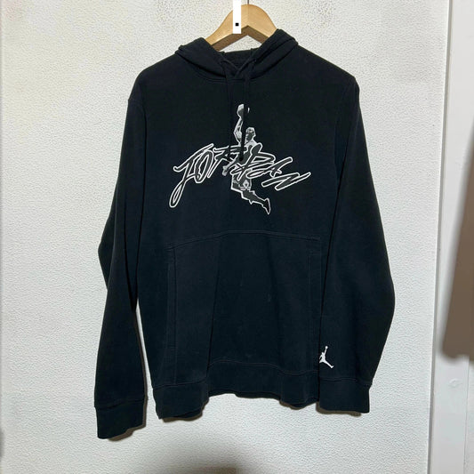 Black Jordan Hoodie Graphic - Medium