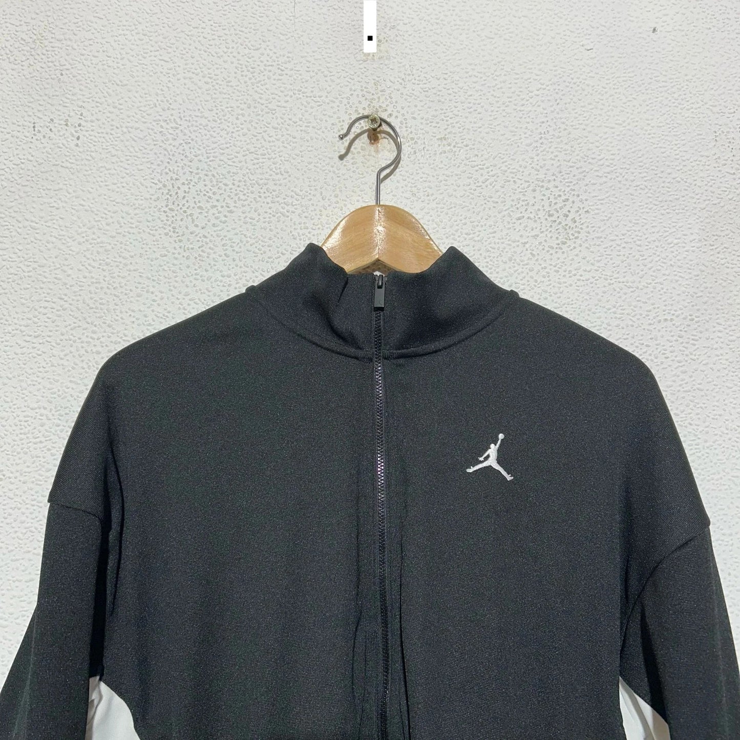 Black & White Jordan Full Zip Tracksuit Hoodie - Medium