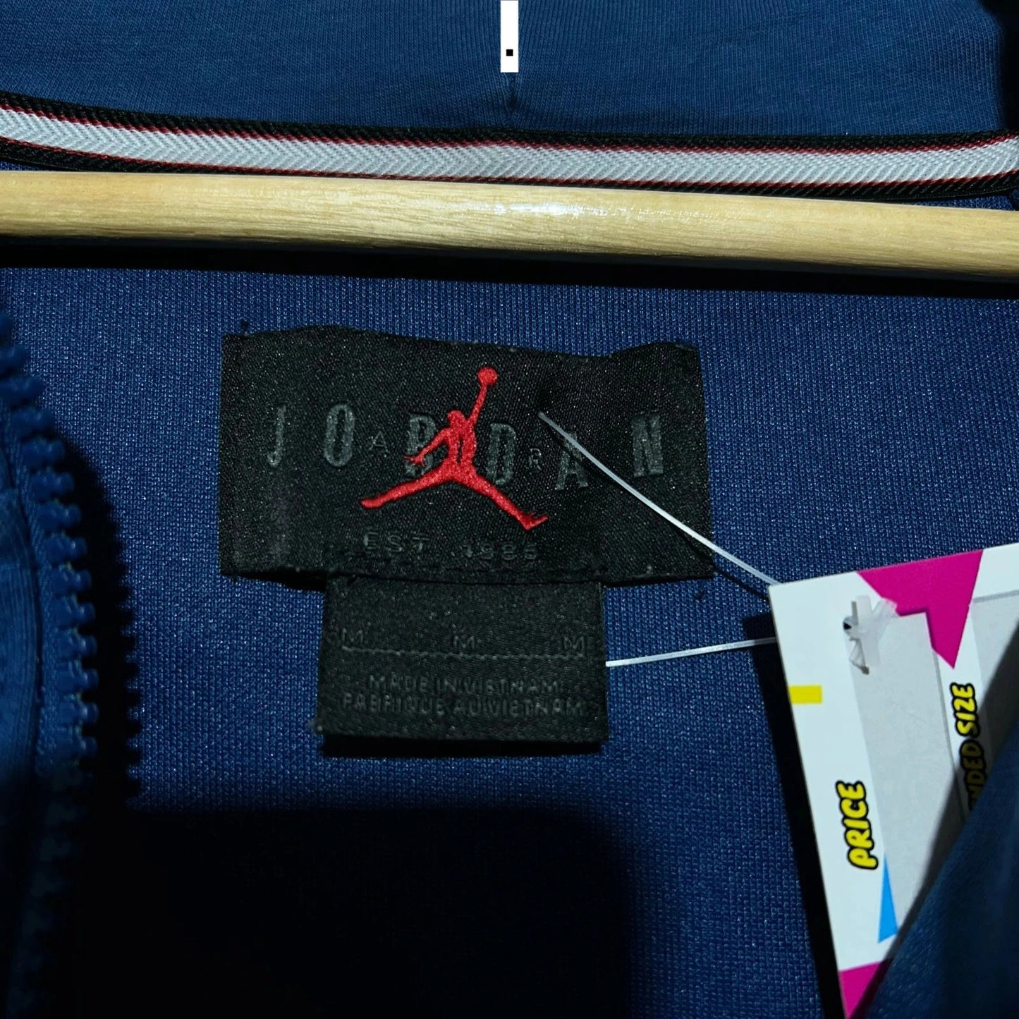 Navy Jordan Full Zip Tracksuit Hoodie - Medium