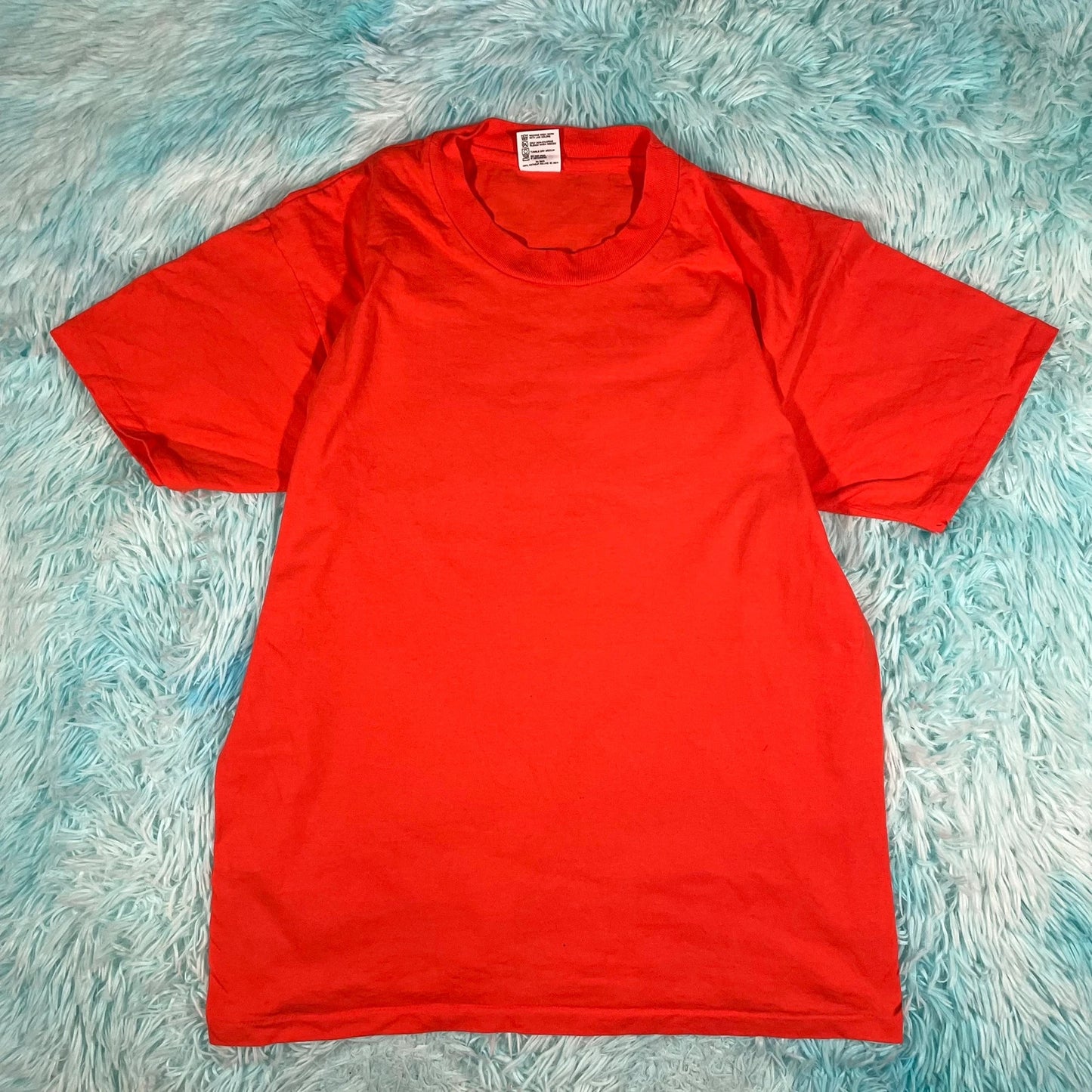 Vintage 90s Orange Dog Graphic T Shirt - Large
