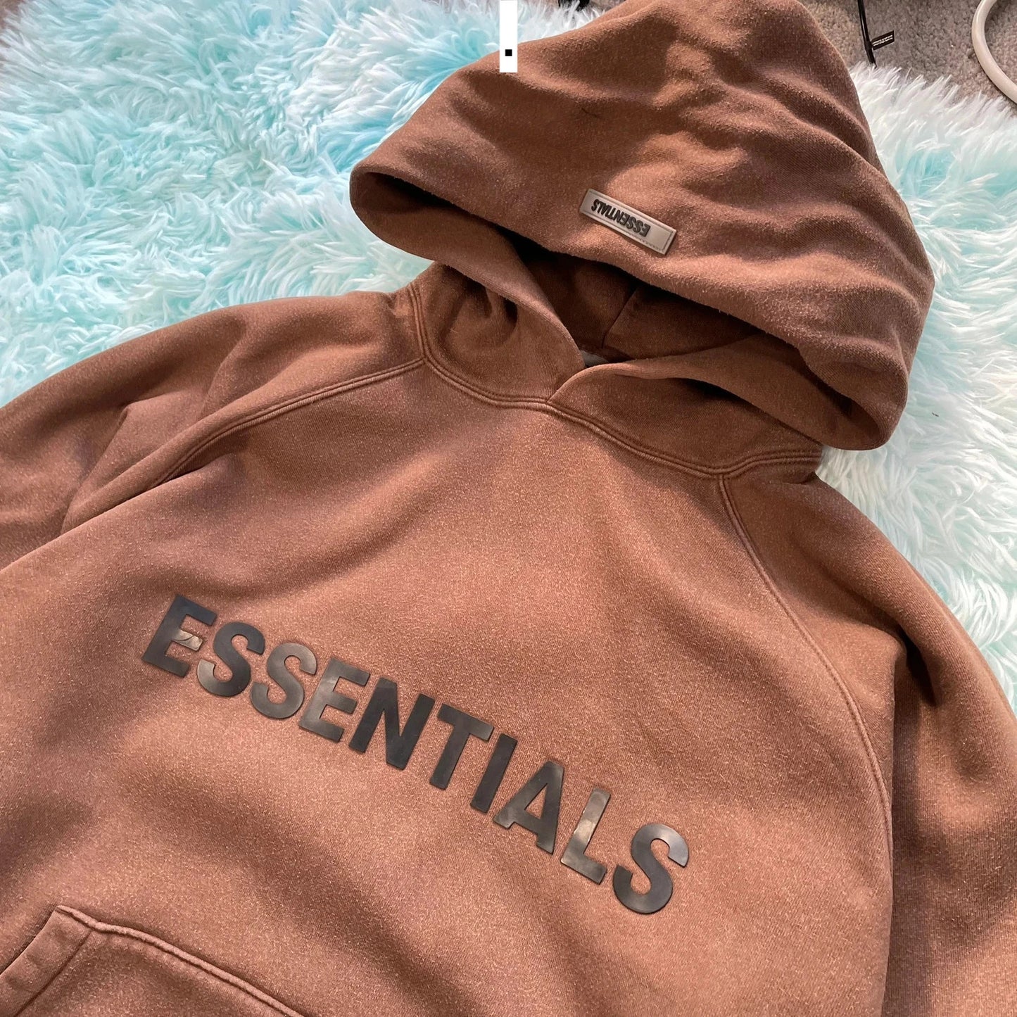 Brown Fear of God Essentials Hoodie - Medium