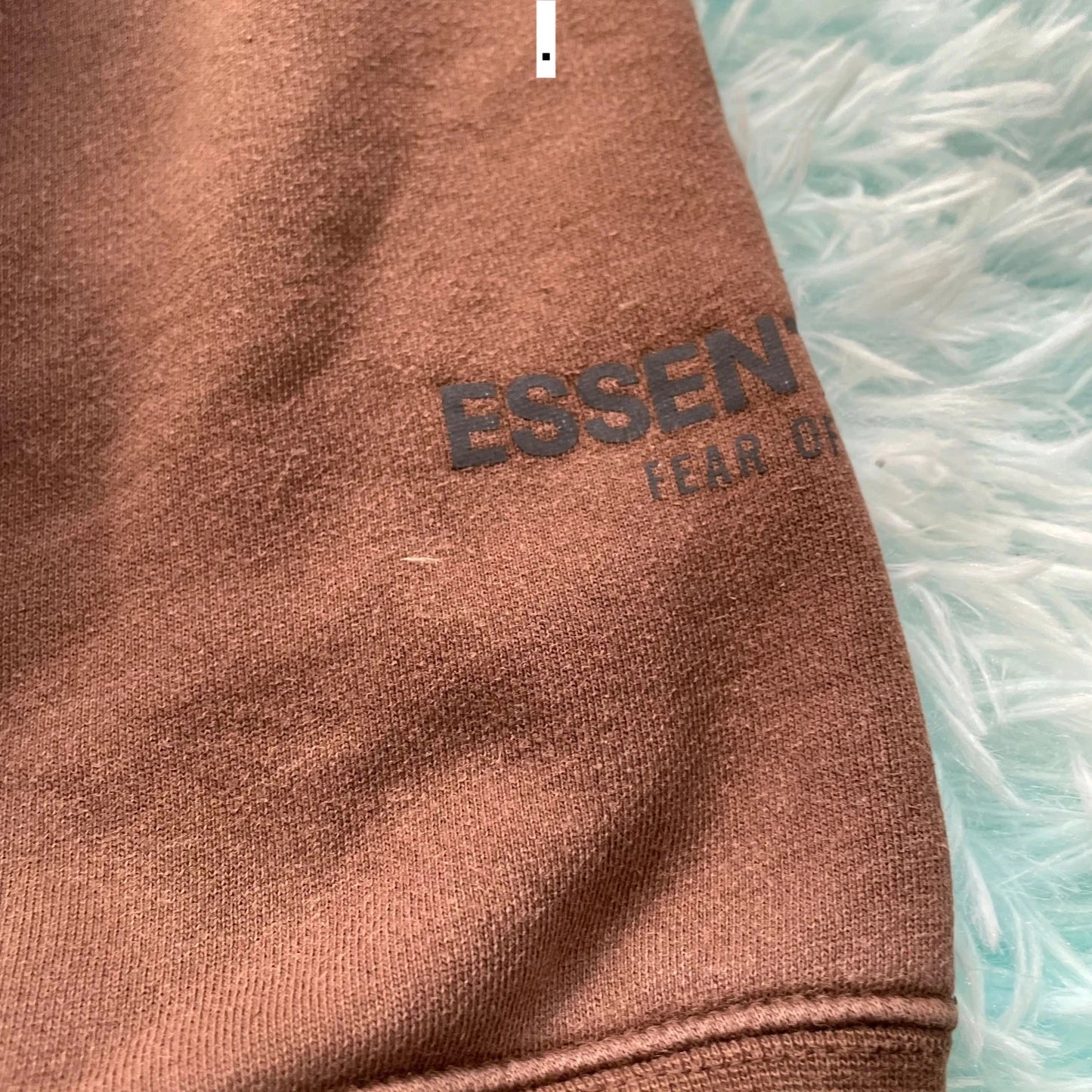 Brown Fear of God Essentials Hoodie - Medium