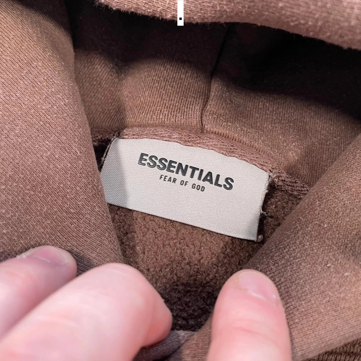 Brown Fear of God Essentials Hoodie - Medium